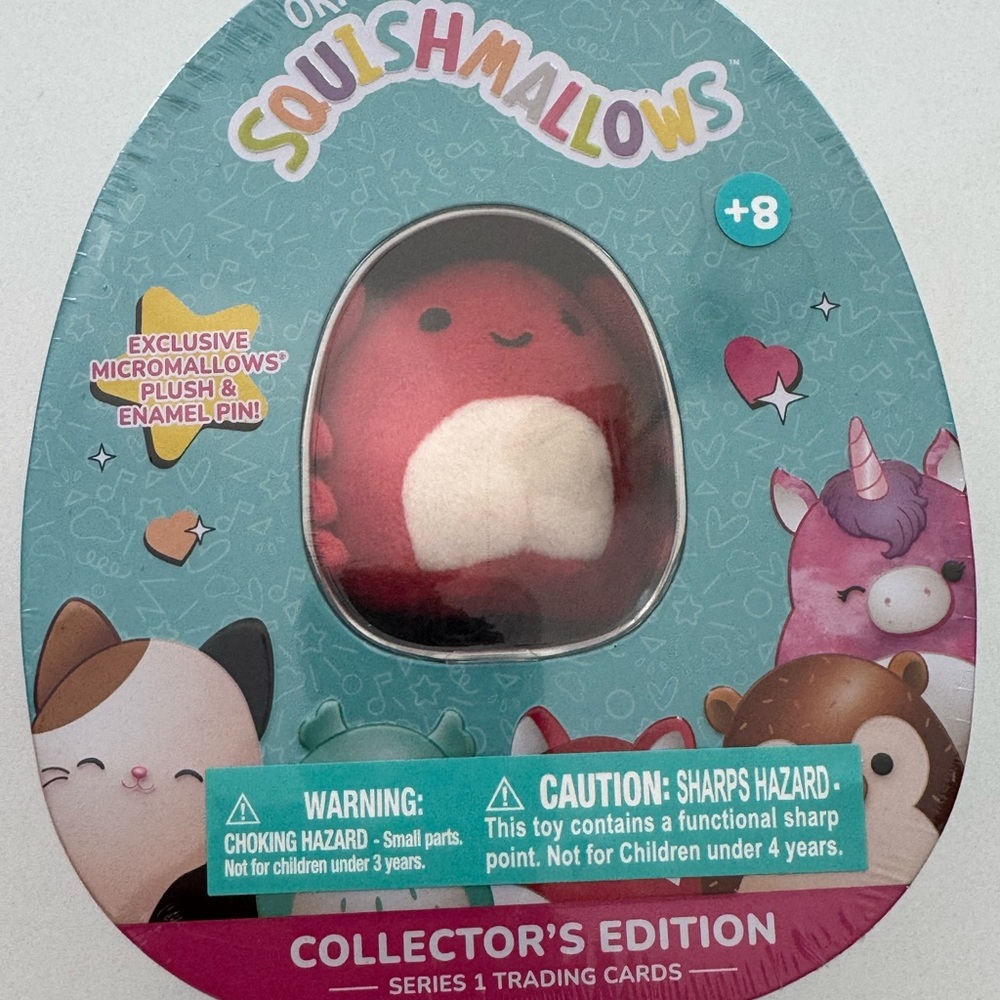 Squishmallows Red and White Plush Toy